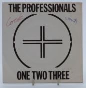 The Professionals - One Two Three (VS376) signed by Steve Jones and Paul Cook, record and cover