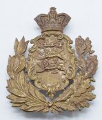 British Army Duke of Lancaster's Own Yeomanry helmet plate
