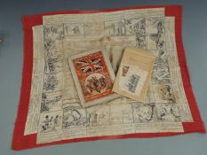 Fulton's Military Handkerchief together with 'Official Crests of the British Army' pull-out display,