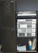 Pioneer Hi-Fi equipment to include stereo turntable PL-640, tape deck CT540, a pair of CS979 floor