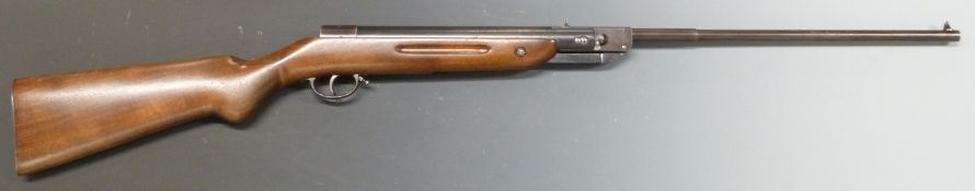Haenel Model III DRP .177 air rifle with semi-pistol grip, fixed sights, adjustable trigger and