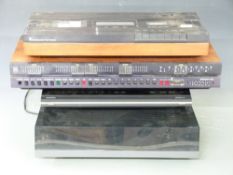 NAD 533 turntable, Bang & Olufsen amplifier Beomaster 4000 Beocord 2200 system and a Beogram CDX