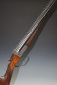 William Richard Leeson 12 bore side by side ejector shotgun with named lock engraved 'W R Leeson