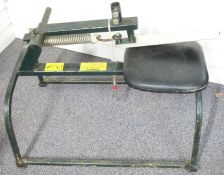 Clay pigeon trap with integral seat together with a handheld example and a collection of CPC clays.