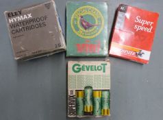 Fifty-five 16 bore shotgun cartridges including Eley Hymax, Winchester, Gevelot etc, all in original