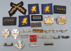 Small collection of Royal Gloucestershire, Berkshire and Wiltshire Regiment badges, shoulder