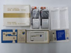 McArthur microscope and two Skyfon NV-7 transceivers, in original boxes