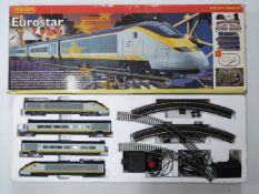 Hornby 00 gauge model railway Eurostar train set, R1013, in original box.