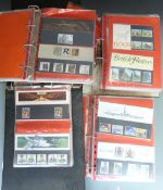 Approximately 90 GB presentation packs in four albums with half being early issues