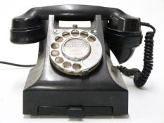 Vintage GPO 312L Bakelite telephone black