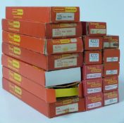 Eighteen Tri-ang and Tri-ang Hornby 00 gauge model railway LNER and Southern coaches, all in boxes.