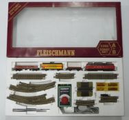 Fleischmann 00 gauge model railway Start Set train set, 6396, in original box.