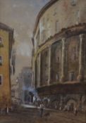 Major John Whitacre Allen (British 1859-1966) watercolour possibly Rome street scene, signed and