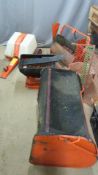 Multiple attachments to fit a Westwood tractor / mower including leaf sweeper and collection box,