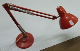 An industrial style anglepoise lamp by Thousand and One Lamps Limited