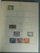 King George VI Stanley Gibbons album with mint and used stamps