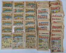 Over 200 Beano comic books dating from 1967-76.