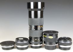 Tamron SP 70-150mm 1:2.8 51A camera lens with Adaptall 2 Olympus OM Mount, 2x teleconverter with
