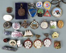 Badges to include swimming, Finchley & District football, bowls, Association of Locomotive Engineers