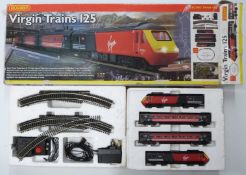 Hornby 00 gauge model railway Virgin Trains 125 train set, R1023, in original box.