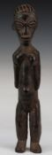 African tribal carved Lobi fetish figure, H28cm