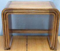 Art Deco nest of tables, W62cm