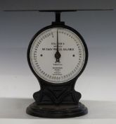 Salter's improved railway parcel balance No55, to weigh 56lb, height 36cm