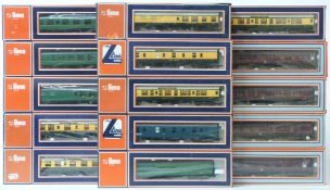 Fifteen Lima 00 gauge model railway passenger coaches including BR, GWR, SR etc, all in original