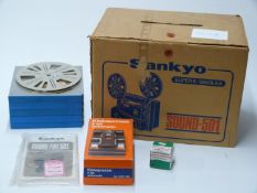 Sankyo Super 8 Sound 501 projector, films and accessories