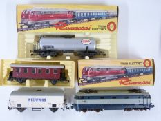 Four Rivarossi 0 gauge model railway locomotives and wagons including BO-Bo diesel E444 015, Esso