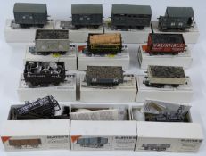Thirteen Slater's Wagon Kits 0 gauge kit built model wagons including Alexander Coal, Burtt