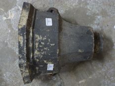 19thC cast iron rainwater hoppers, H28cm