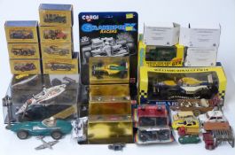A collection of Corgi, Dinky, Matchbox, Onyx and similar diecast model vehicles, most in original