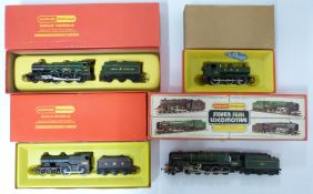 Four Hornby 00 gauge model railway locomotives Silver Seal BR 2-10-0 Evening Star R.861, GWR 4-6-0