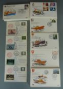 Great Britain RNLI Official Service Covers Nos 1-129, together with four German rocket anniversary