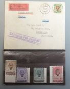 Envelope addressed to Mr M.K Gandhi, 88 Knightsbridge, London.  An express delivery dated 3rd