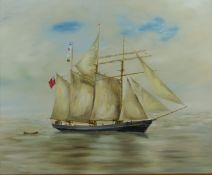 Eric Aldridge (Arlingham, Gloucestershire) two acrylic on board maritime studies, one depicting