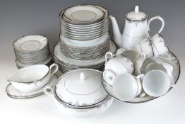 An extensive Noritake dinner and tea service decorated in the Park Suite pattern