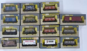 Fifteen Wrenn and Tri-ang Wrenn 00 gauge model railway wagons including Guinness tanker,