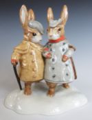 Beswick Beatrix Potter limited edition tableau Two Gentleman Rabbits, H12cm
