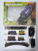 Hornby 00 gauge model railway Highlander train set, R701, in original display box.