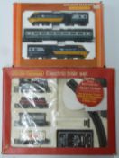 Two Hornby 00 gauge model railway train sets Rail Freight R.523 and High Speed Train Pack, both in