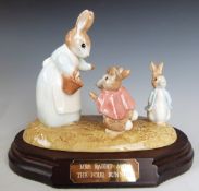 Beswick Beatrix Potter limited edition tableau Mrs Rabbit And The Four Bunnies,  'Sample Only' to