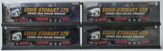 Four Corgi Modern Trucks Eddie Stobart 1:50 scale limited edition diecast model lorries, three ERF