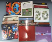 GB Royal Mail Yearbooks 1-15, 20 and 21, and a Christmas Yearbook 1966-79