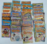 A large collection of Beano annuals and comics, circa 1990s/2000s, some long runs, 11 annuals and