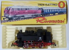 Rivarossi 0 gauge model railway 0-6-0 tank locomotive 80 038, 7183, in original box.