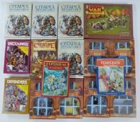 A collection of metal miniatures for fantasy role-playing games including Rune Quest, Adventure