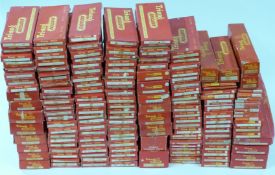 A large collection of Tri-ang and Tri-ang Hornby 00 gauge model railway track and points, all in