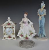 Royal Doulton figurine Elizabeth from the Classique stories, Country Rose figure and Royal Albert